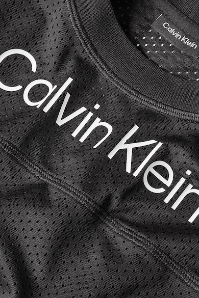CALVIN KLEIN Фитнес тениска с лого и перфорации Жени