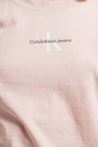 CALVIN KLEIN JEANS Памучна тениска с овално деколте Жени