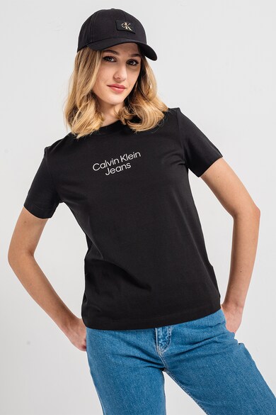 CALVIN KLEIN JEANS Logós pamutpóló női