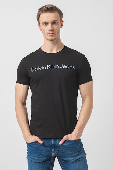 CALVIN KLEIN JEANS Szűk fazonú logós póló férfi