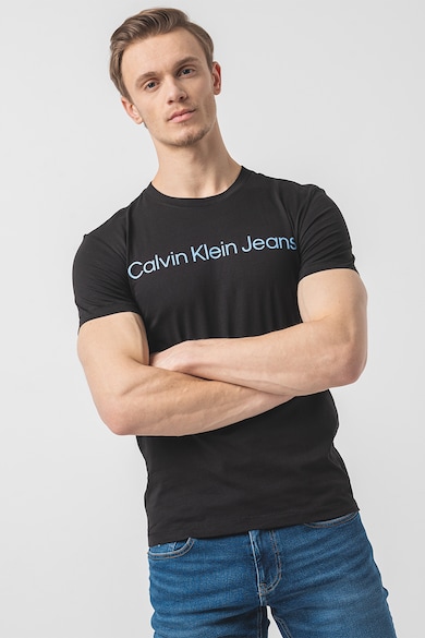 CALVIN KLEIN JEANS Szűk fazonú logós póló férfi