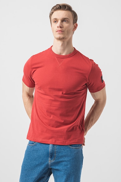 CALVIN KLEIN JEANS Памучна тениска с овално деколте Мъже