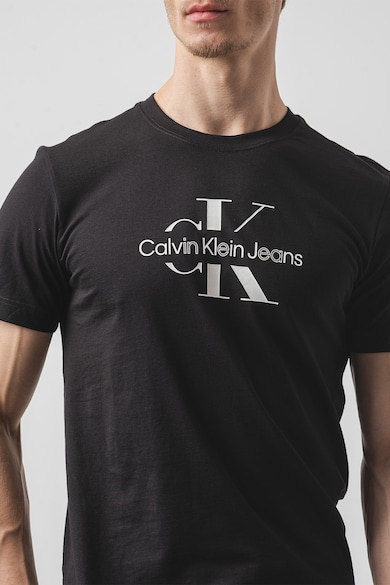 CALVIN KLEIN JEANS Logós pamutpóló férfi