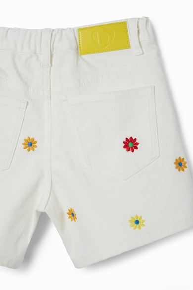 DESIGUAL Pantaloni scurti de denim cu broderii florale Fete
