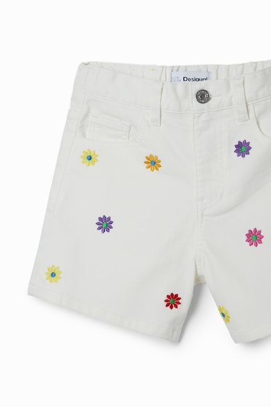 DESIGUAL Pantaloni scurti de denim cu broderii florale Fete