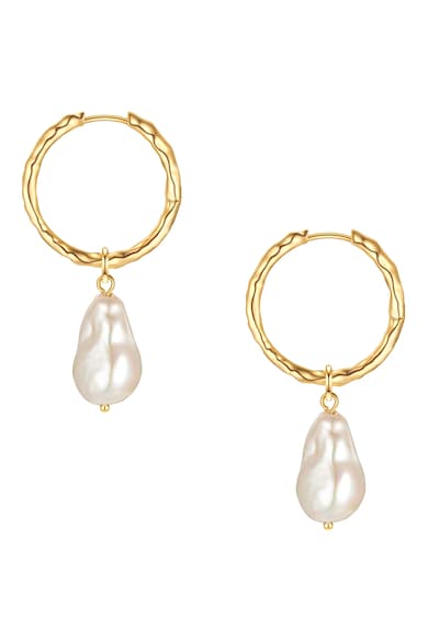 Yokoamii Cercei drop din aur de 14K filat, cu perle Femei