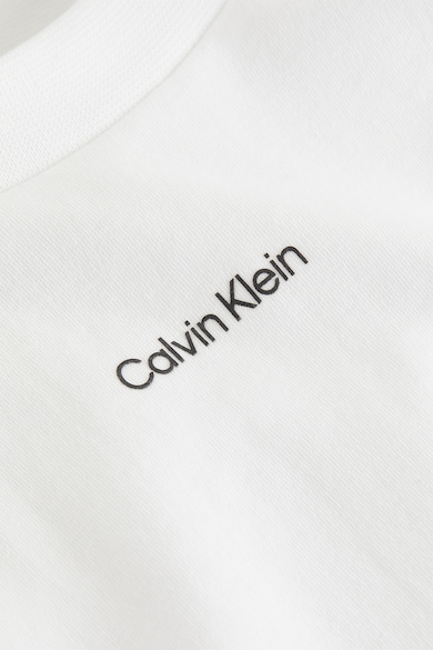 CALVIN KLEIN Тениска с органичен памук с овално деколте Мъже