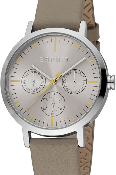 Esprit Мултифункционален часовник с кожена каишка Жени