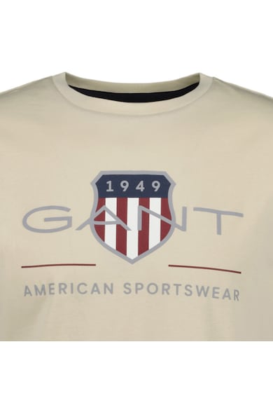 Gant Tricou cu decolteu la baza gatului si imprimeu logo Archive Shield Barbati