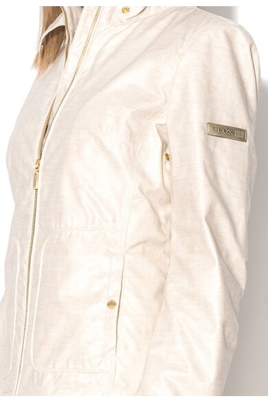 Geox Slim Fit Melange Beige Water Repellent Jacket Жени