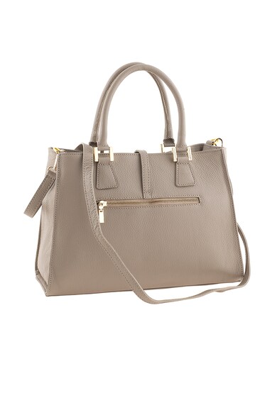 Classeregina Taupe Brown Leather Bag Жени