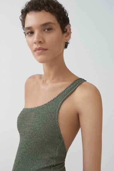 Mango Milos egyrészes fürdőruha aszimmetrikus nyakkivágással női