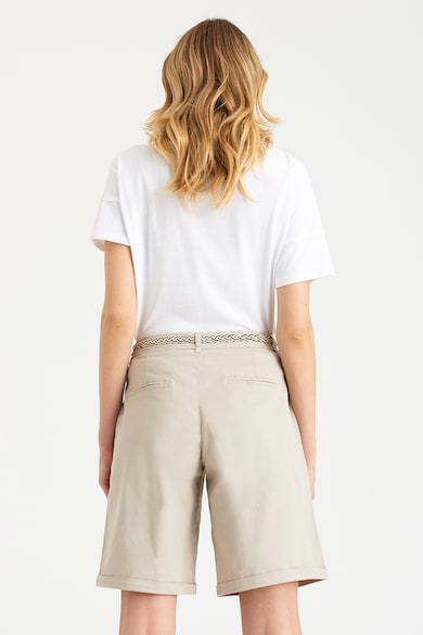 GreenPoint Къс панталон с широк крачол и сплетен колан Жени