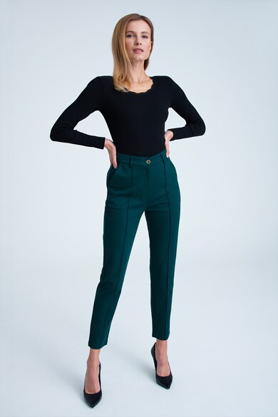 GreenPoint Magas derekú szűk fazonú nadrág női