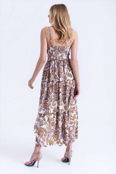 GreenPoint Rochie maxi cu slituri laterale Femei