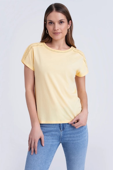 GreenPoint Modáltartalmú póló kivágásokkal női