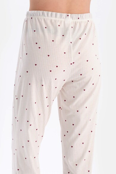 DAGI Pijama din amestec de modal cu imprimeu cu inimi Femei