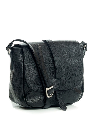 Lia Biassoni Geanta crossbody de piele cu aspect marmorat Femei