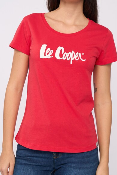 Lee Cooper Logómintás pamutpóló női