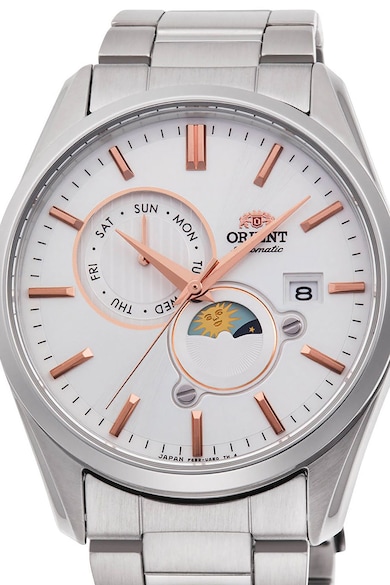 ORIENT Ceas automatic de otel inoxidabil cu logo pe cadran Barbati