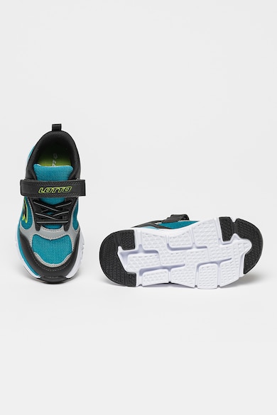 Lotto Pantofi sport de piele ecologica cu garnituri de plasa Loop Baieti