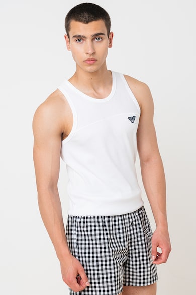 Emporio Armani Underwear Топ с памук с лого Мъже