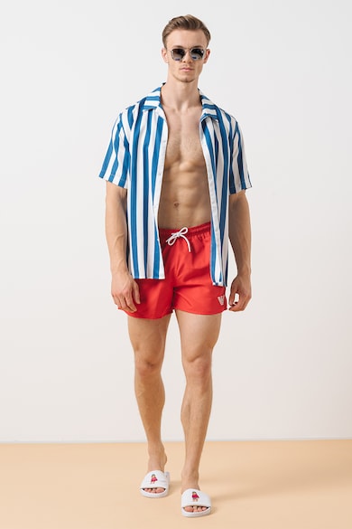 Emporio Armani Underwear Плувни шорти с връзки и джобове Мъже