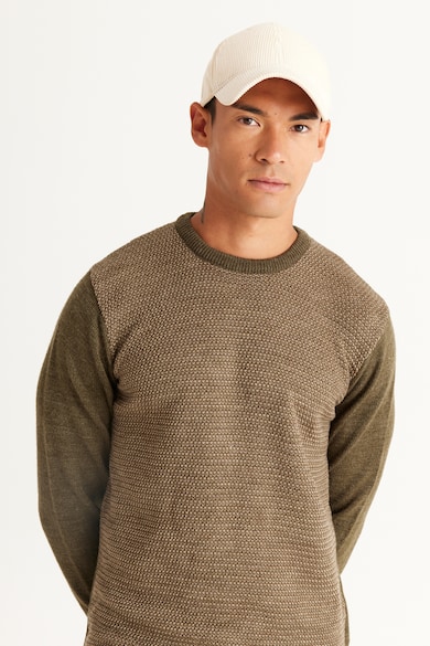 AC&Co Kerek nyakú normál fazonú pulóver férfi