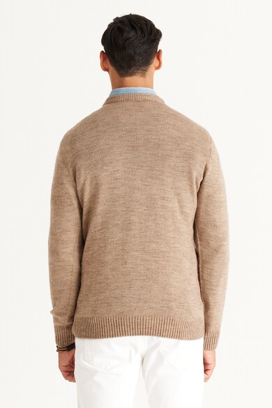AC&Co Фино плетен пуловер с овално деколте Мъже