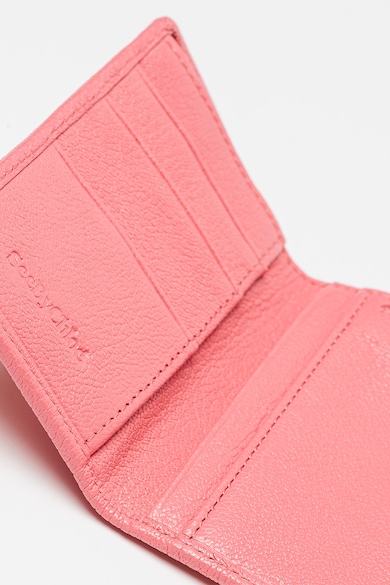See by Chloé Összehajtható bőr pénztárca szövött részlettel női