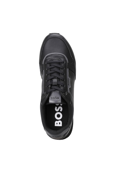 BOSS Pantofi sport low-cut de piele si piele ecologica Barbati