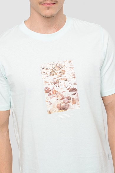 Jack & Jones Памучна тениска с овално деколте и щампа Мъже