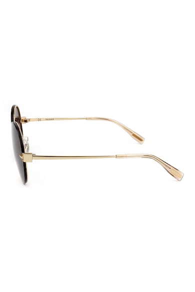 Trussardi Овални слънчеви очила с метална рамка Жени
