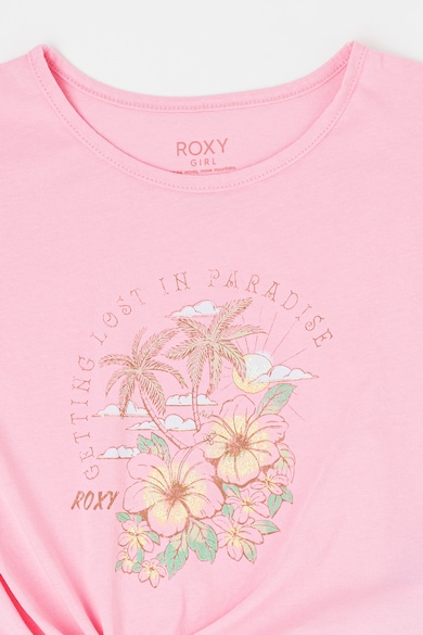 ROXY Organikuspamut póló megkötős alsó szegéllyel Lány