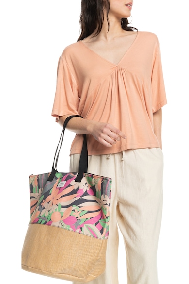 ROXY Waikiki Life trópusi mintájú shopper fazonú táska női