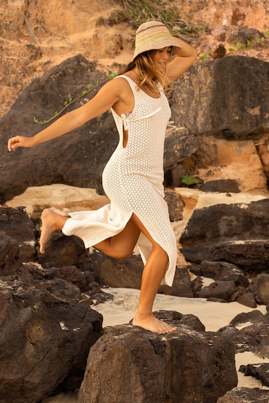 ROXY Rochie de plaja tricotata cu prindere laterala Femei