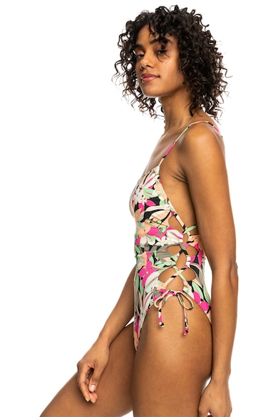 ROXY Egyrészes fürdőruha trópusi mintával női
