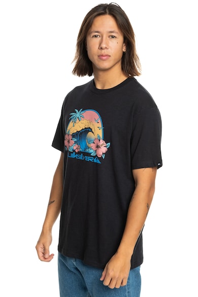 QUIKSILVER Тениска с тропическа шарка Мъже
