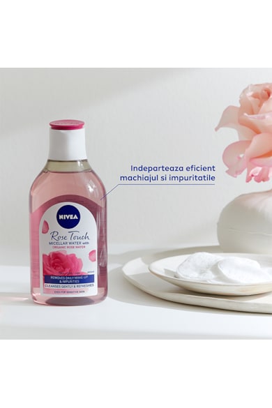 Nivea Apa micelara monofazica  Rose Touch cu apa organica de trandafiri, 400 ml Femei