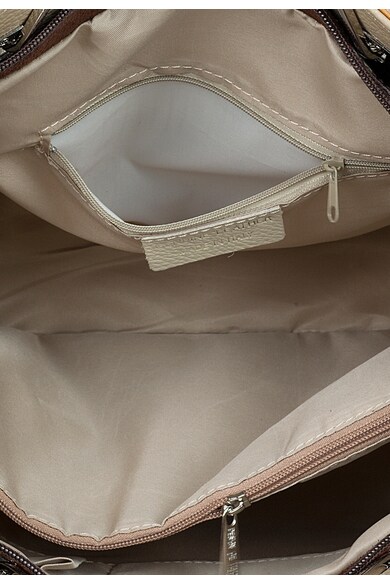 Classeregina Brown&Ivory Striped Leather Bag Жени