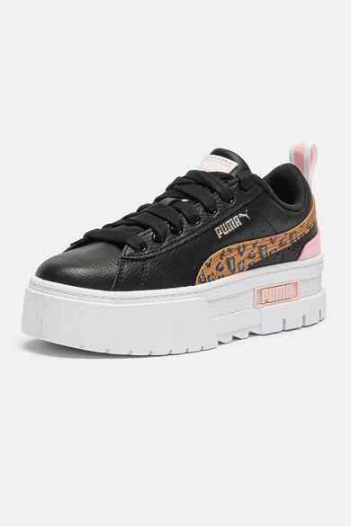 Puma Mayze Wild bőr és műbőr flatform sneaker Lány