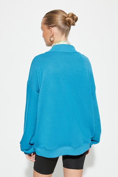 KOTON Bő fazonú feliratos pulóver női