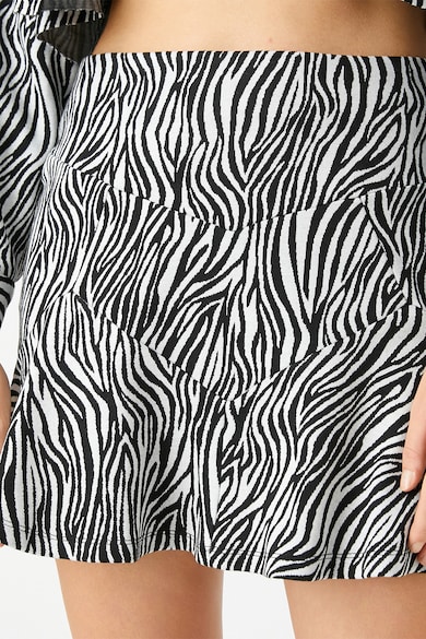 KOTON Szűk fazonú zebramintás szoknya női