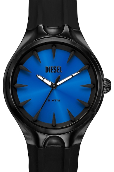 Diesel Часовник от неръждаема стомана със силиконова каишка Мъже