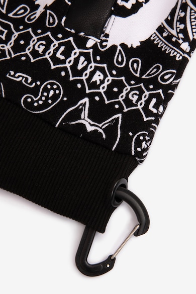 GULLIVER Cipzáros kapucnis pulóver logós mintával Fiú