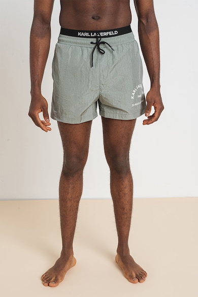 Karl Lagerfeld Плувни шорти с дизайн 2 в 1 Мъже