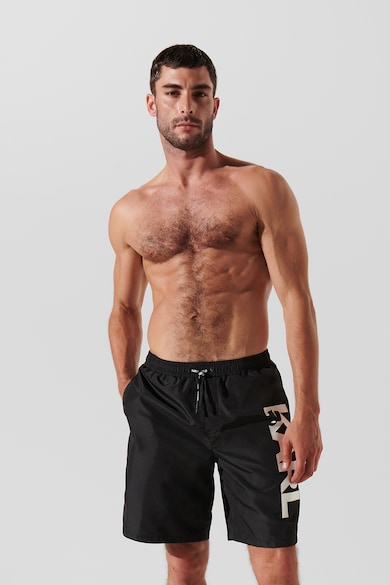 Karl Lagerfeld Strand rövidnadrág logómintával férfi