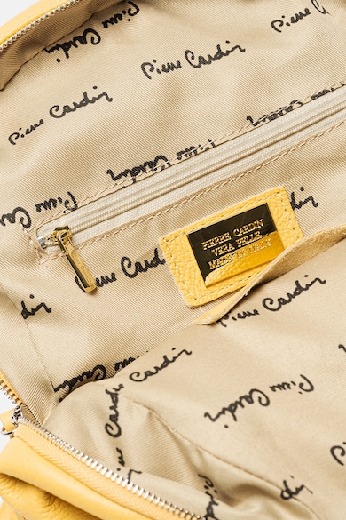 Pierre Cardin Кожена раница с външни джобове Жени