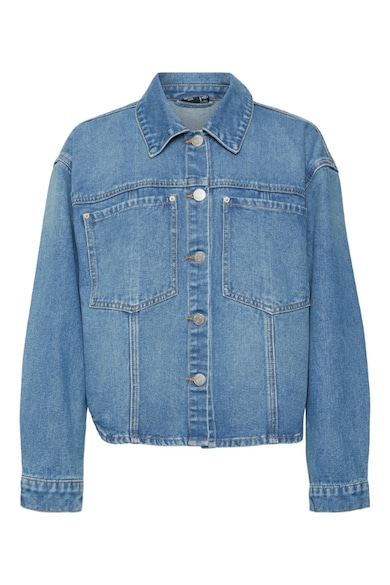 Jacheta din denim dama - 302987405 - Bumbac - Albastru