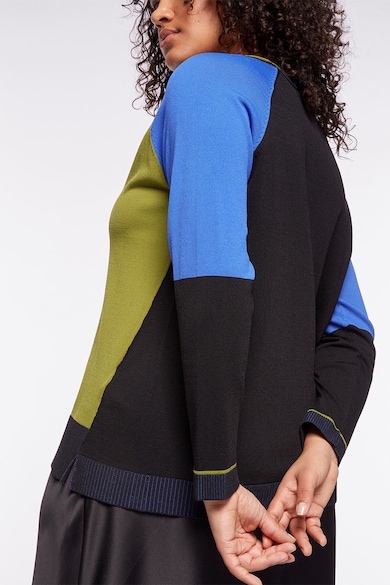 Fiorella Rubino Kerek nyakú pulóver colorblock dizájnnal női